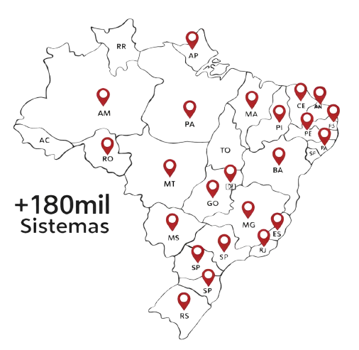 Mapa de atuação